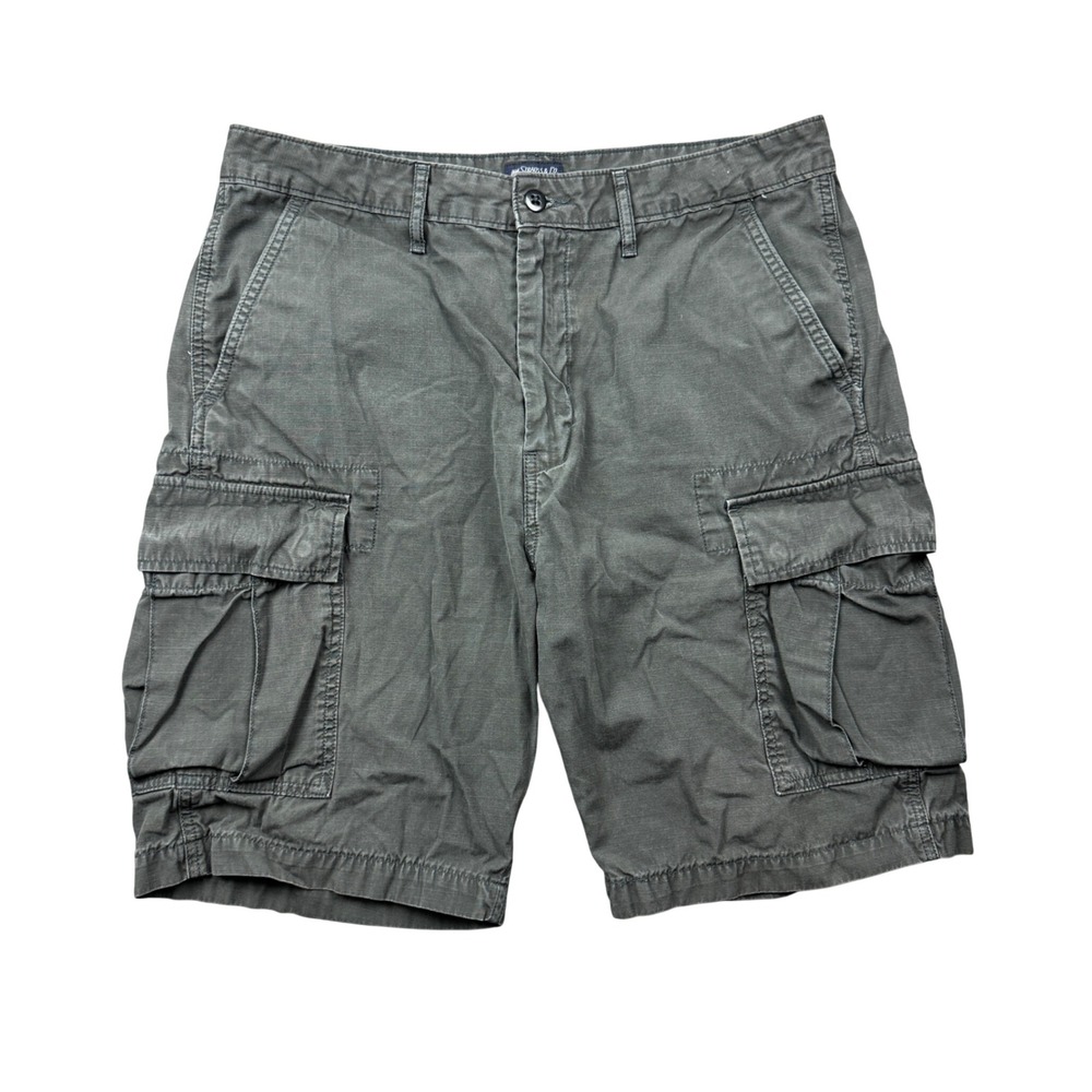 Levis Mens 34 Cargo Shorts Gray Ripstop 9" Utility Skater Casual Streetwear